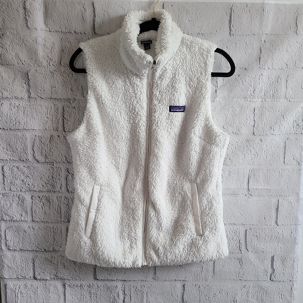 Patagonia Lost Gatos Birch White Vest Fleece Vest SZ L